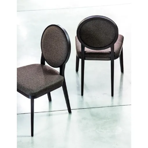 Sedia Plaza 1500 in tessuto imbottito di Bross Italia