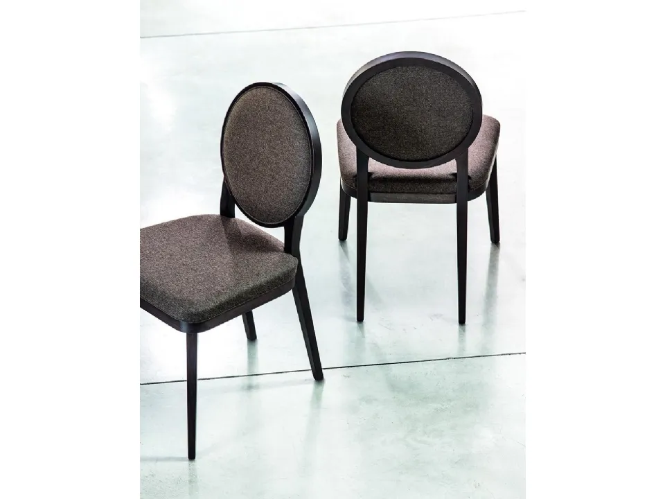 Sedia Plaza 1500 in tessuto imbottito di Bross Italia