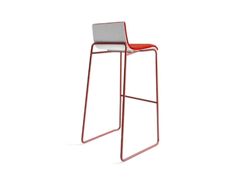 Sgabello impilabile Bee 2590 di Bross Italia