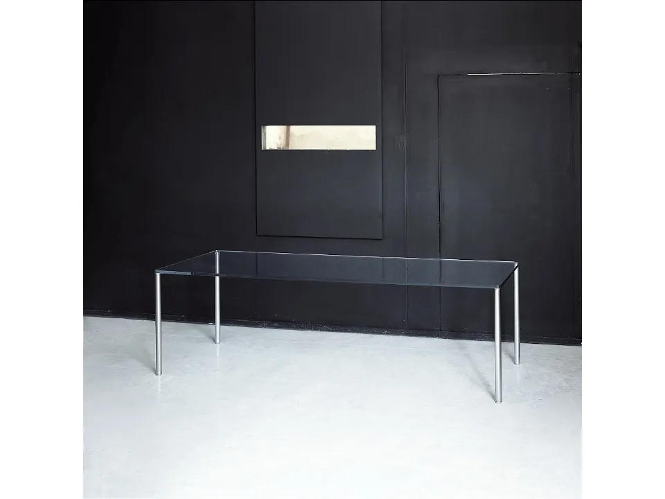 Tavolo Metal Rettangolare di Glas Italia