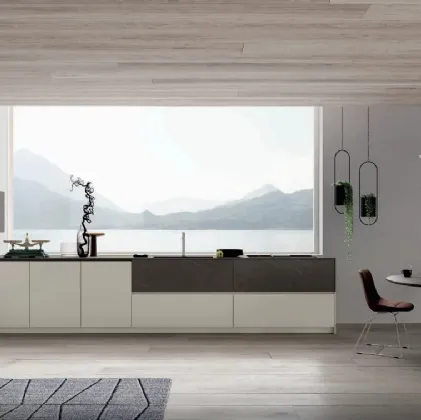 Cucina moderna M2 Monoliti Cera Grigetto di Meson's Cucine
