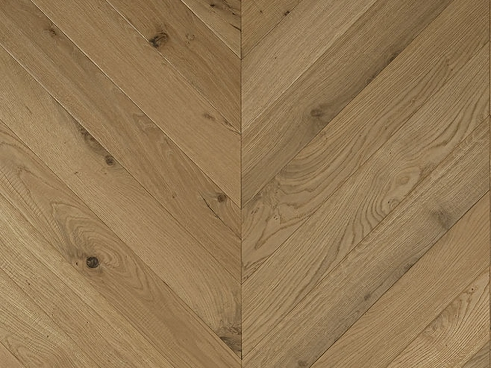 Parquet Floor Strutture Ambra Chevron in essenza rovere di Giacobazzi
