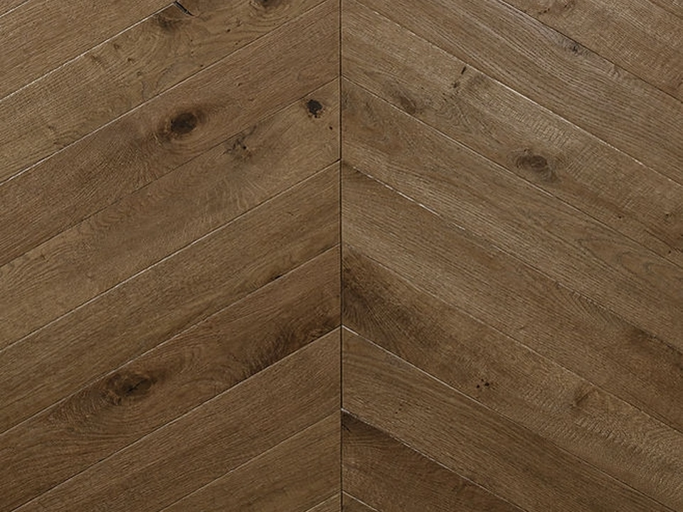 Parquet Floor Strutture Brandy Chevron in essenza rovere di Giacobazzi
