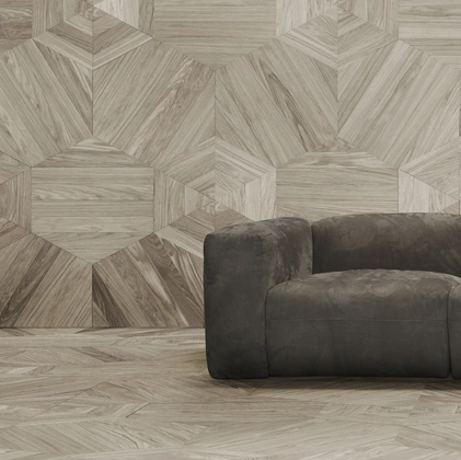 Parquet Mattonelle Mosaico B in essenza di rovere europeo di Giacobazzi