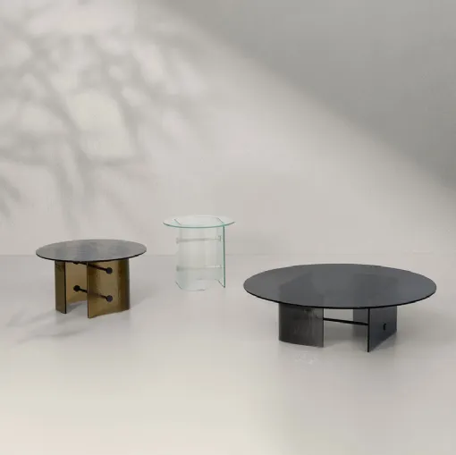 Tavolino outdoor Double L Glaze di Potocco