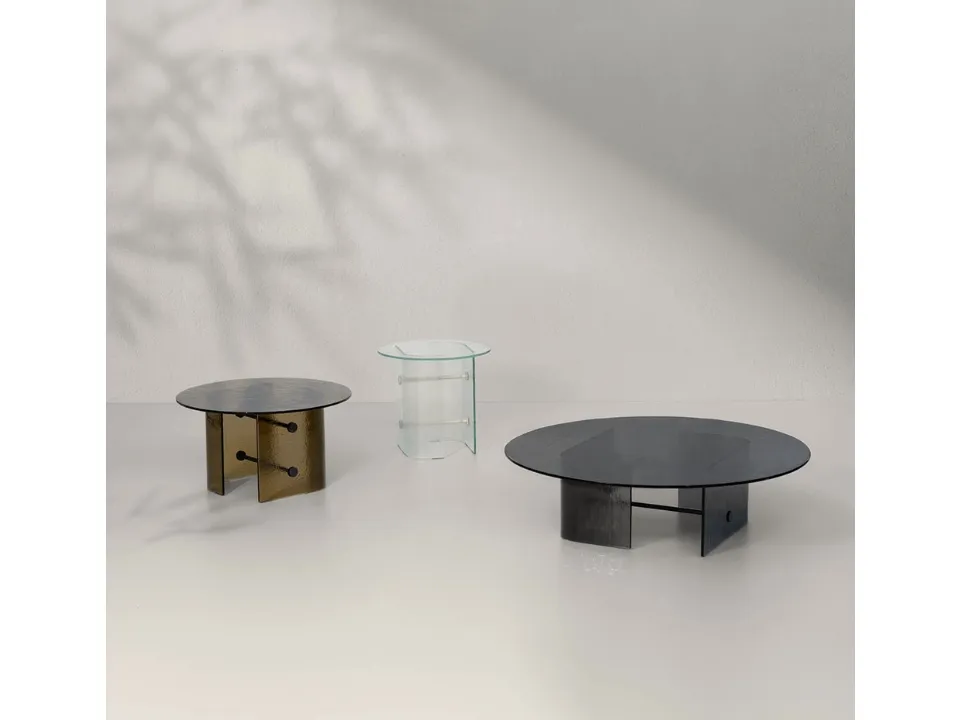 Tavolino outdoor Double L Glaze di Potocco