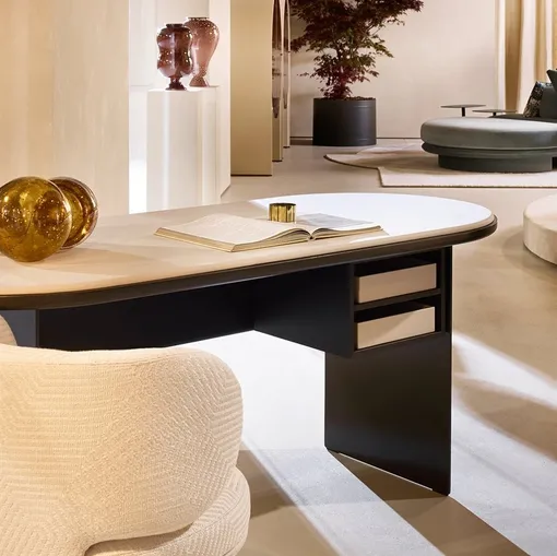 Scrivania direzionale Sensei Desk in legno laccato di Gallotti&Radice